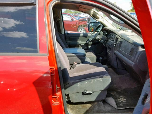 3D7KU28DX3G810144 - 2003 DODGE RAM 2500 S RED photo 5