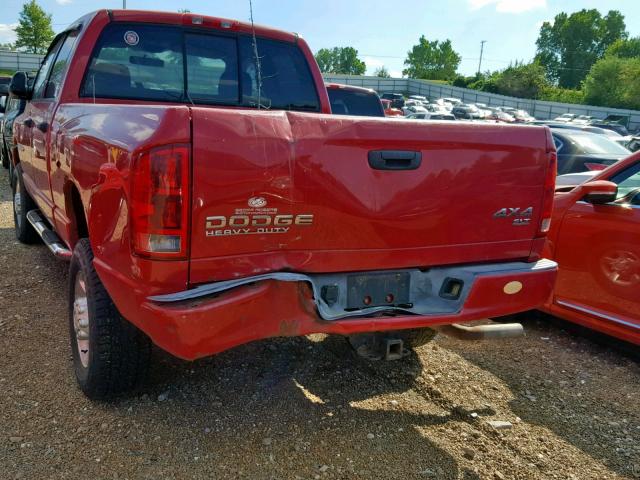 3D7KU28DX3G810144 - 2003 DODGE RAM 2500 S Կարմիր լուսանկար 9