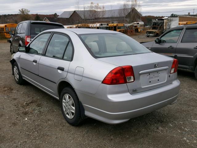 2HGES16385H618839 - 2005 HONDA CIVIC DX V SILVER photo 3