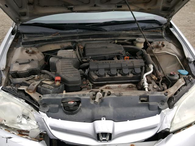 2HGES16385H618839 - 2005 HONDA CIVIC DX V SILVER photo 7