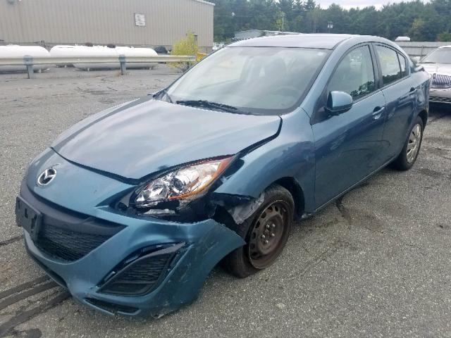 JM1BL1UG3B1437629 - 2011 MAZDA 3 I BLUE photo 2