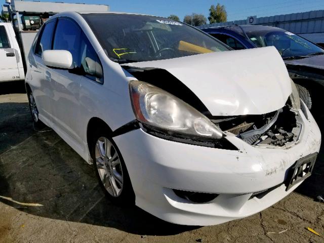 JHMGE8H49AC033762 - 2010 HONDA FIT SPORT WHITE photo 1