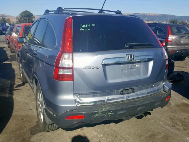 5J6RE48709L022331 - 2009 HONDA CR-V EXL BLUE photo 3