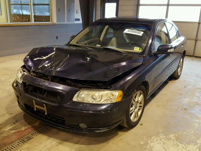 YV1RH592772600315 - 2007 VOLVO S60 2.5T BLUE photo 2