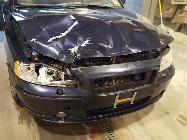 YV1RH592772600315 - 2007 VOLVO S60 2.5T BLUE photo 9