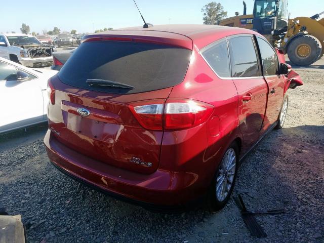 1FADP5BUXDL503751 - 2013 FORD C-MAX SEL RED photo 4