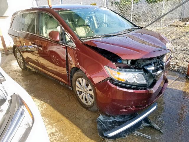 5FNRL5H37GB085473 - 2016 HONDA ODYSSEY SE BURGUNDY photo 1