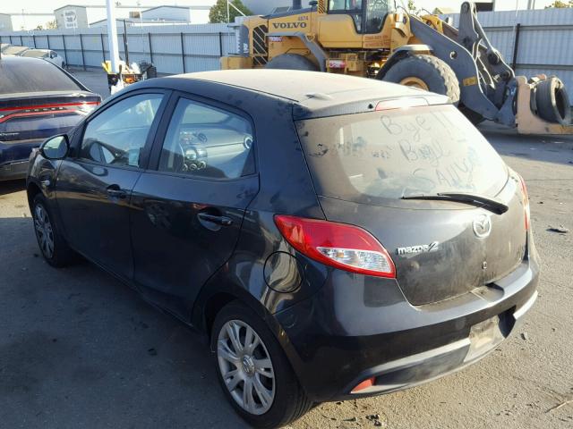 JM1DE1KZ3E0186838 - 2014 MAZDA MAZDA2 SPO BLACK photo 3