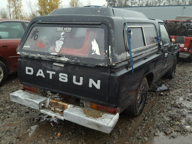 H720213590 - 1980 DATSUN PICKUP BLACK photo 4