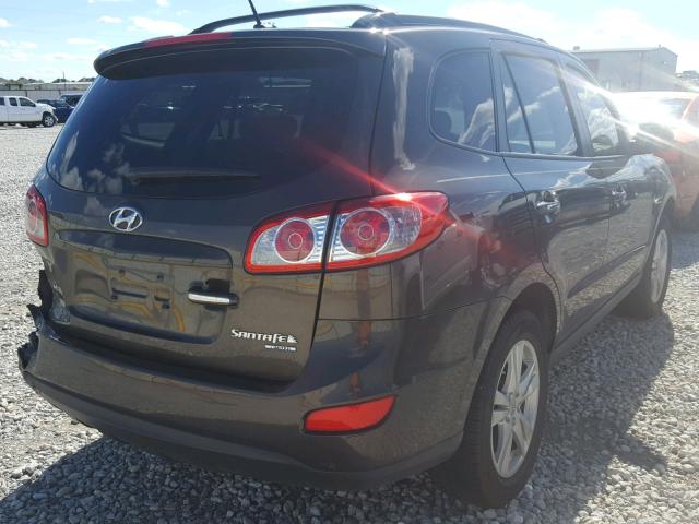 5XYZK4AG4BG074927 - 2011 HYUNDAI SANTA FE L BROWN photo 4