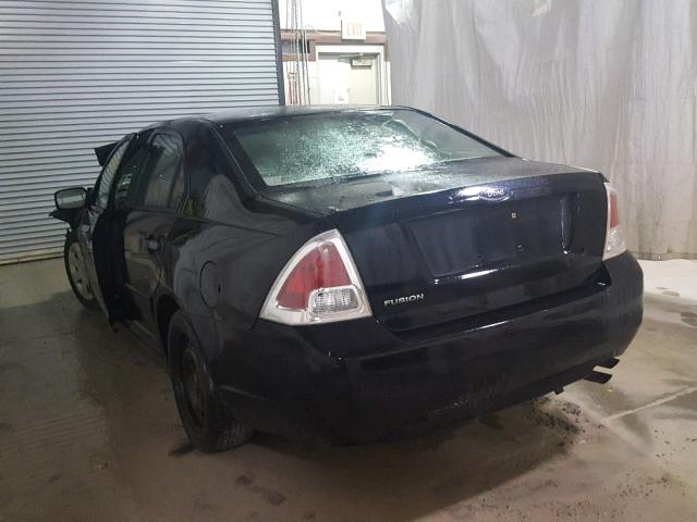 3FAHP06Z07R120398 - 2007 FORD FUSION S BLACK photo 3