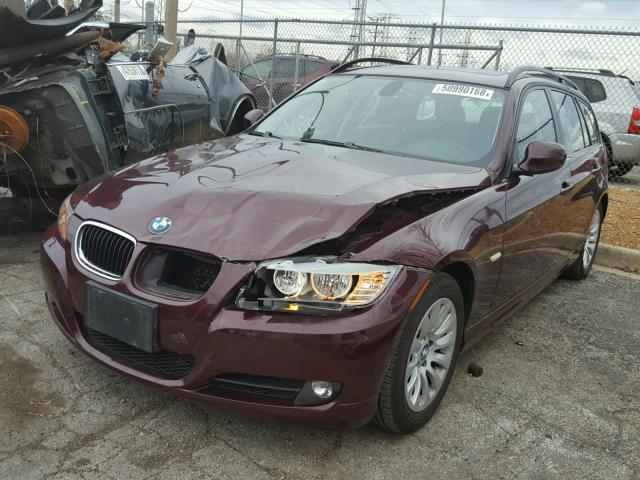 WBAUT935X9A191063 - 2009 BMW 328 IT BURGUNDY photo 2