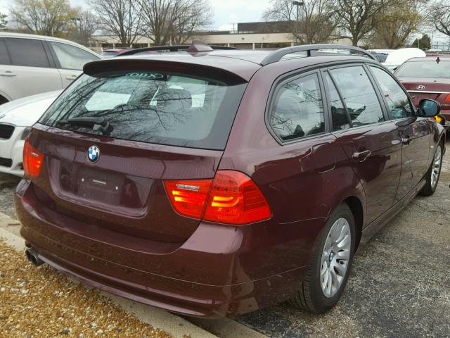 WBAUT935X9A191063 - 2009 BMW 328 IT BURGUNDY photo 4