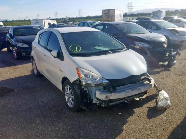 JTDKDTB32D1044586 - 2013 TOYOTA PRIUS C WHITE photo 1