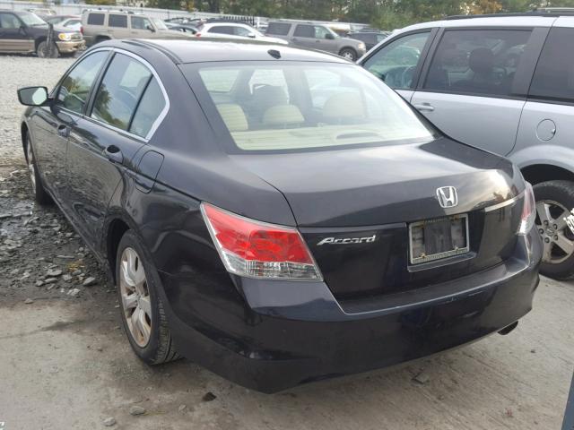 1HGCP26858A105688 - 2008 HONDA ACCORD EXL BLACK photo 3