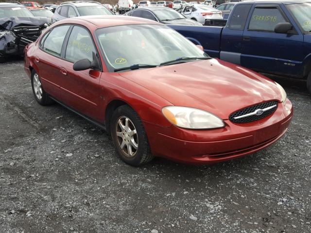 1FAFP5529YA141044 - 2000 FORD TAURUS SES RED photo 1