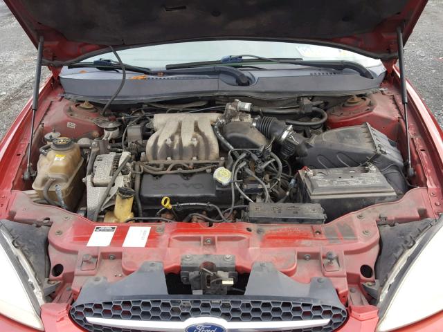 1FAFP5529YA141044 - 2000 FORD TAURUS SES RED photo 7