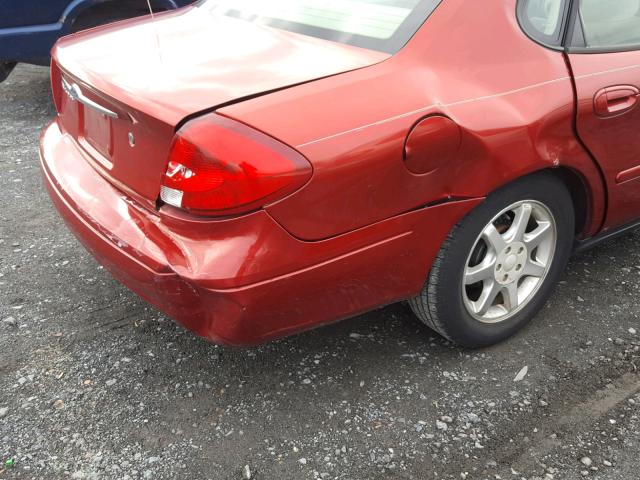 1FAFP5529YA141044 - 2000 FORD TAURUS SES RED photo 9