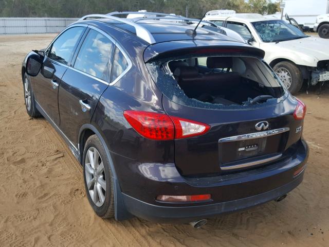 JNKAJ09F58M360991 - 2008 INFINITI EX35 BASE Bənövşəyi foto 3