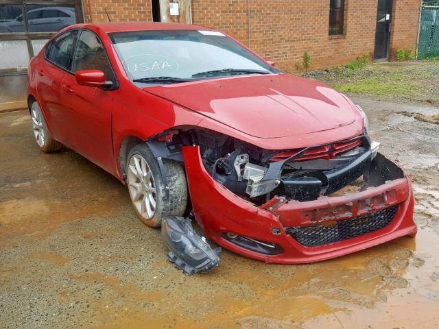 1C3CDFBH0DD682629 - 2013 DODGE DART SXT RED photo 1