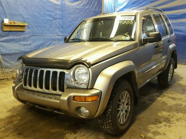 1J4GL58K44W202801 - 2004 JEEP LIBERTY LI TAN photo 2