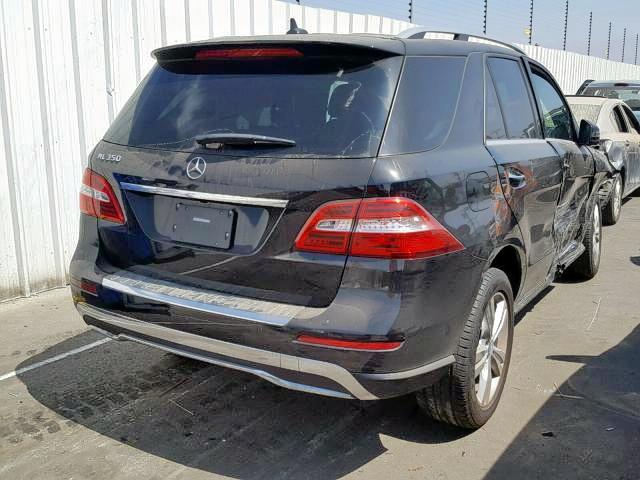 4JGDA5JB1FA586864 - 2015 MERCEDES-BENZ ML 350 BLACK photo 4