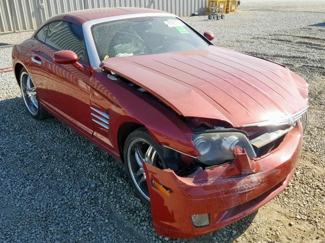 1C3AN69L84X001551 - 2004 CHRYSLER CROSSFIRE RED photo 1
