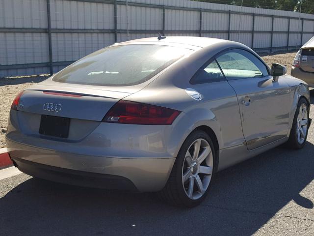 TRUAF38J781031730 - 2008 AUDI TT 2.0T GRAY photo 4