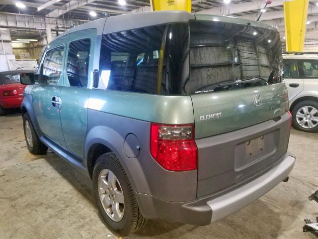 5J6YH28625L026258 - 2005 HONDA ELEMENT EX GREEN photo 3