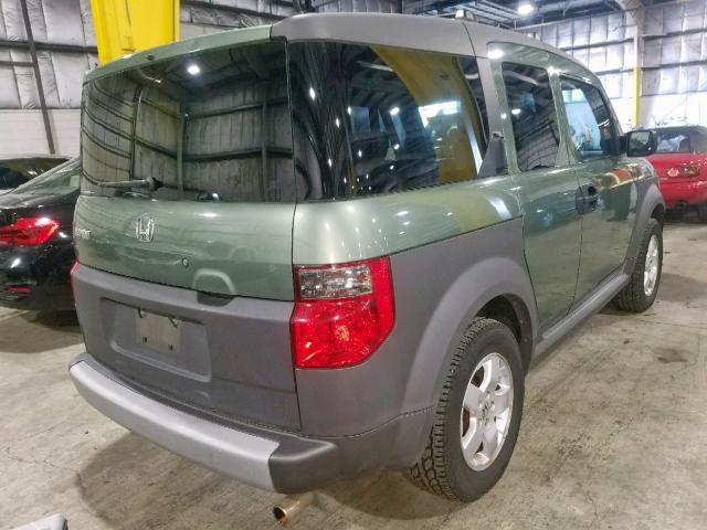 5J6YH28625L026258 - 2005 HONDA ELEMENT EX GREEN photo 4