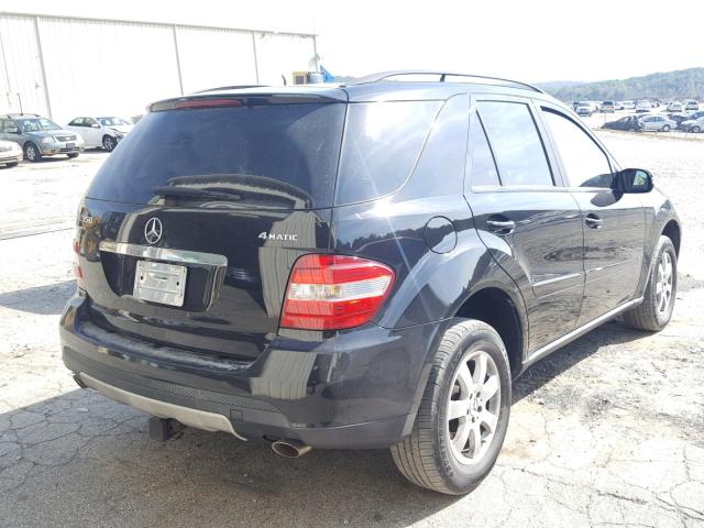 4JGBB86E27A210958 - 2007 MERCEDES-BENZ ML 350 BLACK photo 4