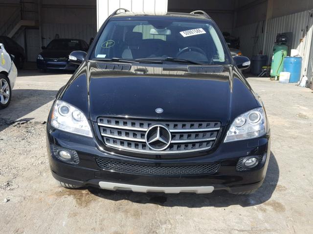 4JGBB86E27A210958 - 2007 MERCEDES-BENZ ML 350 BLACK photo 9