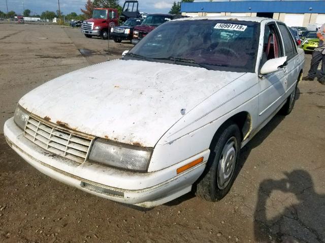 1G1LD55M3SY179349 - 1995 CHEVROLET CORSICA WHITE photo 2