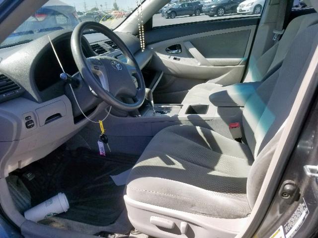 4T4BE46K89R100803 - 2009 TOYOTA CAMRY BASE GRAY photo 5