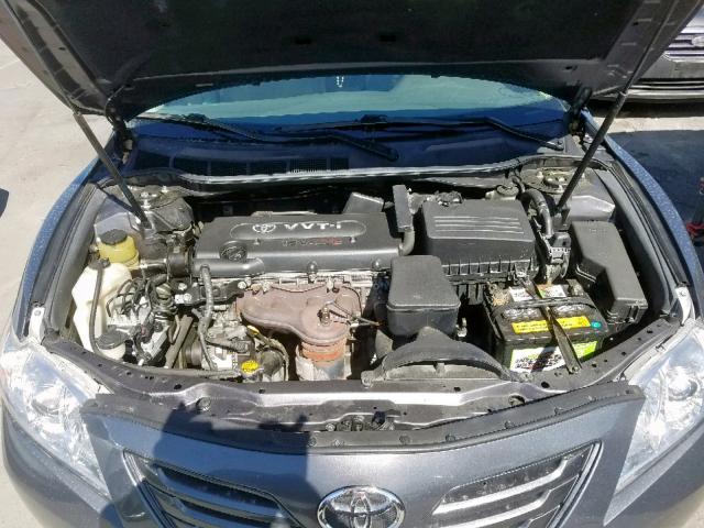 4T4BE46K89R100803 - 2009 TOYOTA CAMRY BASE GRAY photo 7