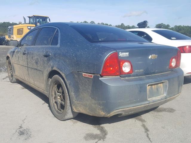 1G1ZH57B99F214170 - 2009 CHEVROLET MALIBU 1LT BLUE photo 3