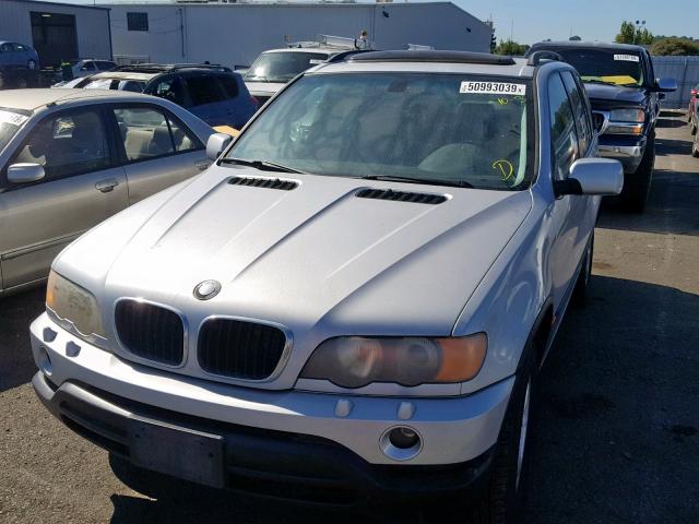 5UXFA53592LV71076 - 2002 BMW X5 3.0I GRAY photo 2