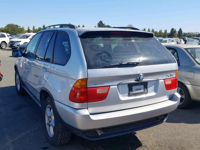 5UXFA53592LV71076 - 2002 BMW X5 3.0I GRAY photo 3