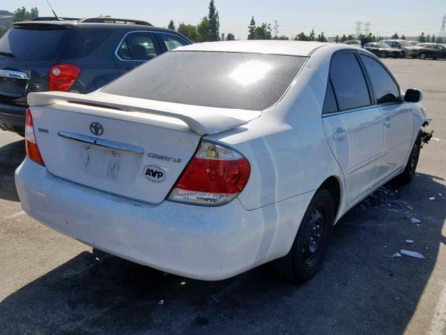 4T1BE32K95U549055 - 2005 TOYOTA CAMRY LE WHITE photo 4