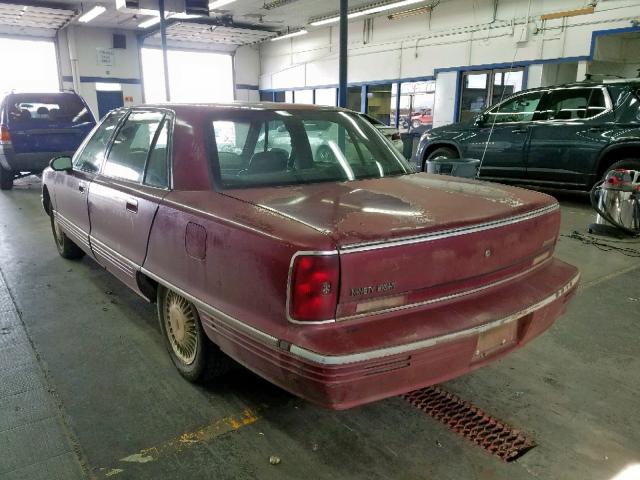 1G3CW52L6R4305394 - 1994 OLDSMOBILE 98 REGENCY BURGUNDY photo 3