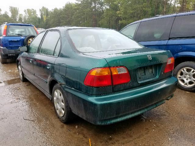 2HGEJ6614YH524234 - 2000 HONDA CIVIC BASE Yaşıl foto 3