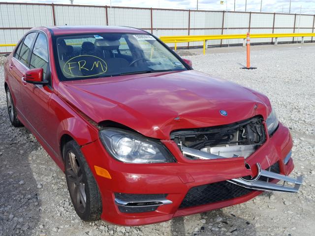 WDDGF4HB9DA830122 - 2013 MERCEDES-BENZ C 250 RED photo 1