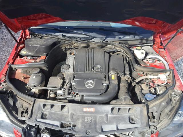 WDDGF4HB9DA830122 - 2013 MERCEDES-BENZ C 250 RED photo 7