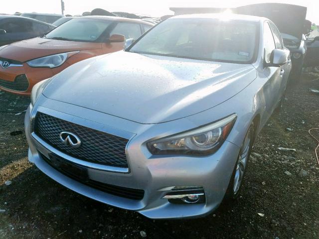 JN1BV7AP2EM686432 - 2014 INFINITI Q50 SILVER photo 2