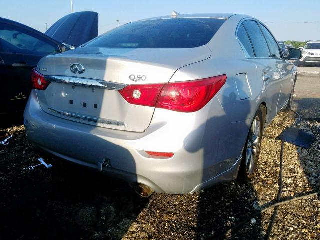 JN1BV7AP2EM686432 - 2014 INFINITI Q50 SILVER photo 4