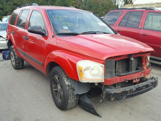 1D4HB48N26F155761 - 2006 DODGE DURANGO SL RED photo 1