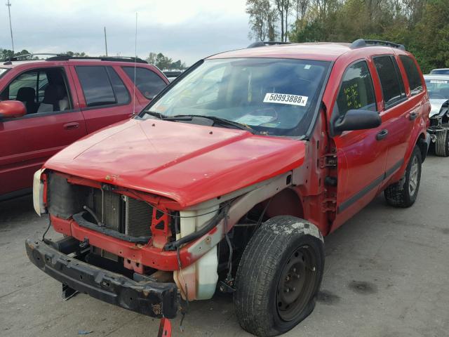 1D4HB48N26F155761 - 2006 DODGE DURANGO SL RED photo 2