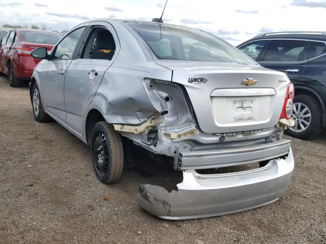 1G1JA5SH4F4156778 - 2015 CHEVROLET SONIC LS SILVER photo 3