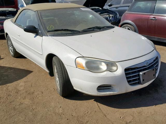 1C3EL45R44N252553 - 2004 CHRYSLER SEBRING LX WHITE photo 1