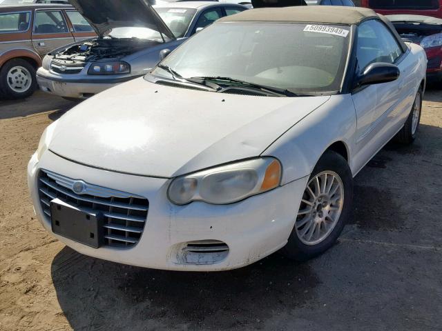 1C3EL45R44N252553 - 2004 CHRYSLER SEBRING LX WHITE photo 2